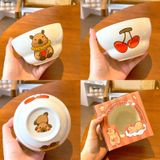  Bát, Thìa Capybara Phong Cách Nhật Bản 