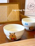  Bát, Thìa Capybara Phong Cách Nhật Bản 