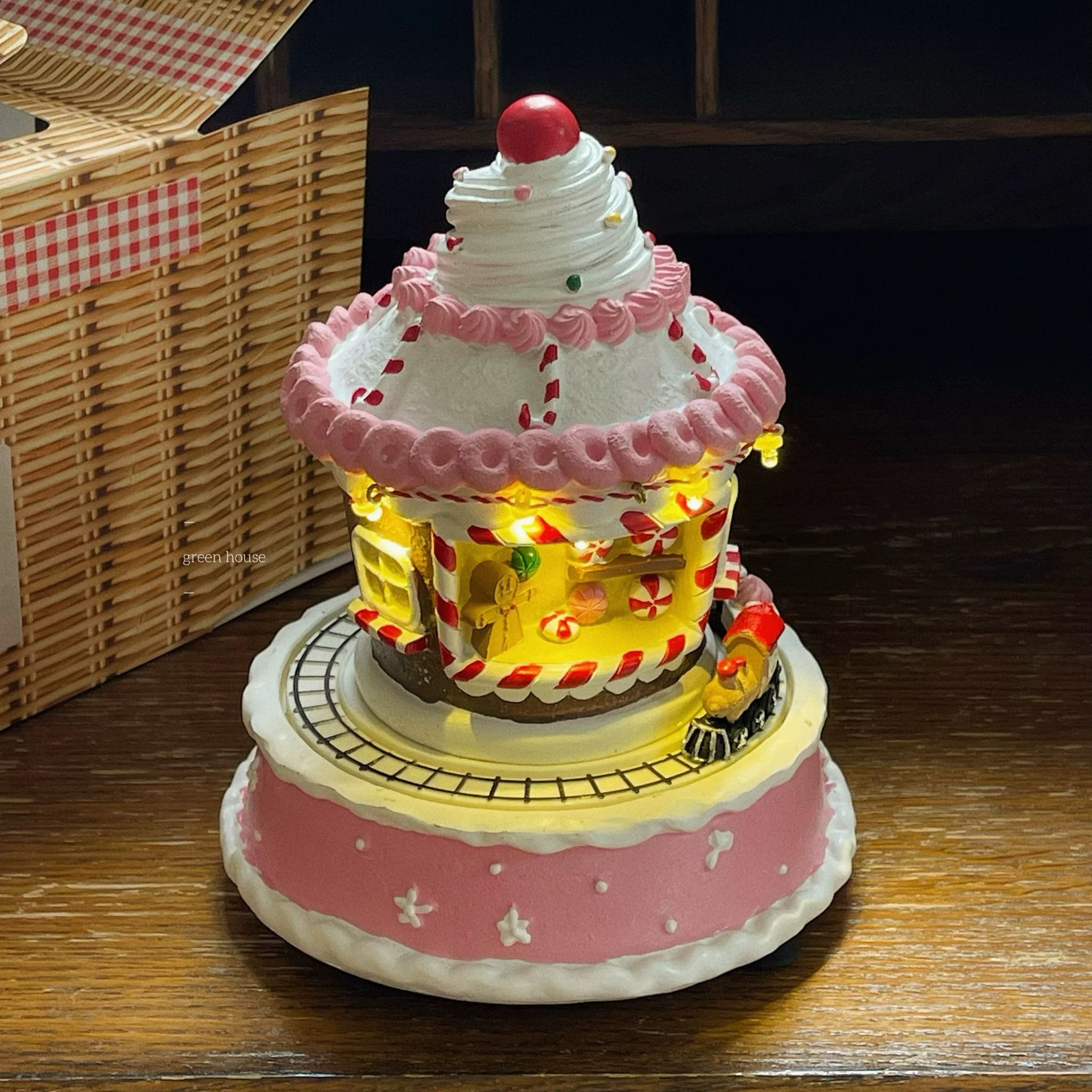  Hộp Nhạc Kem Cupcake Giáng Sinh 