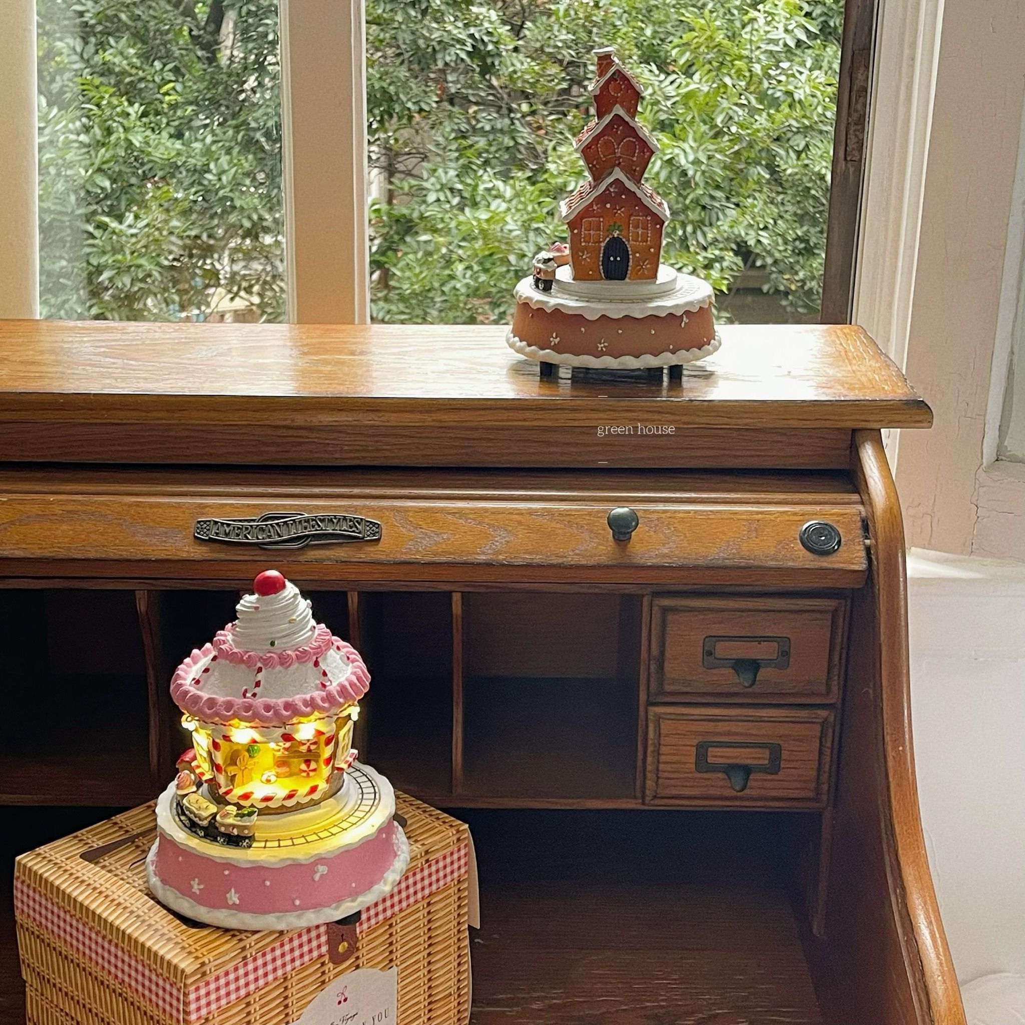  Hộp Nhạc Kem Cupcake Giáng Sinh 