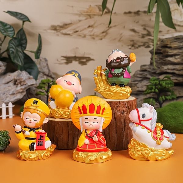  Bộ 5 Tượng Trang Trí Cầu Phúc Tây Du Ký 