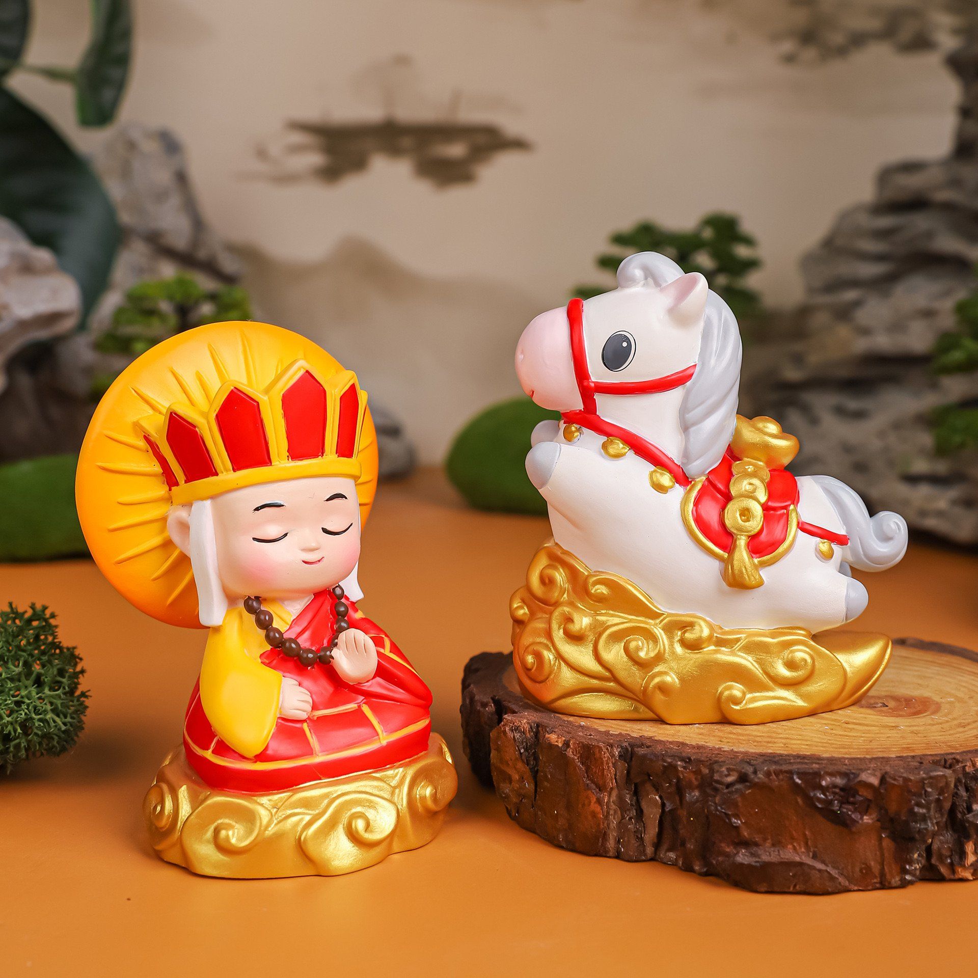  Bộ 5 Tượng Trang Trí Cầu Phúc Tây Du Ký 