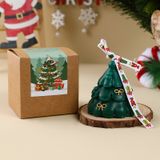  Nến Thơm Cây Thông Noel Kèm Nơ 