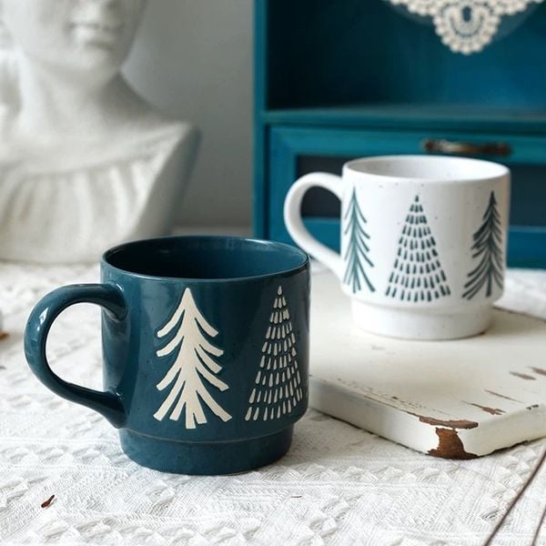  Cốc Giáng Sinh Cây Thông Xanh 