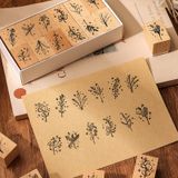 Hộp Con Dấu Cỏ Cây Hoa Lá 