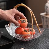  Đĩa Đủ Đầy Thuỷ Tinh Quai Tre 