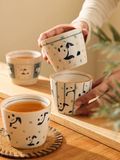  Set 6 Cốc Kèm Khay Gấu Trúc Sum Vầy 