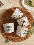  Set 6 Cốc Kèm Khay Gấu Trúc Sum Vầy 