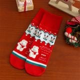  Tất Cotton Hoạt Hình Giáng Sinh 