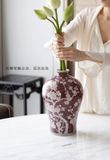 Bình Hoa Mận Đỏ Son 