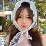  Khăn Trùm Đầu Ren Kiểu Pháp 