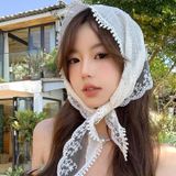  Khăn Trùm Đầu Ren Kiểu Pháp 