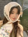  Khăn Trùm Đầu Ren Kiểu Pháp 