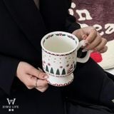  Cốc Ngôi Nhà Bắc Âu Xmas 