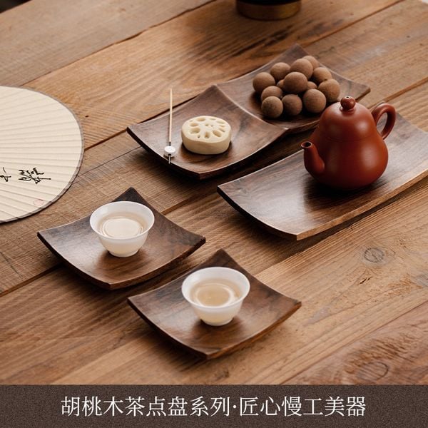  Khay Gỗ Óc Chó Chia Ngăn 