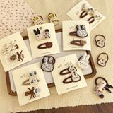  Kẹp Tóc Thỏ Nâu Handmade 