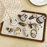  Kẹp Tóc Thỏ Nâu Handmade 