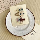  Kẹp Tóc Thỏ Nâu Handmade 