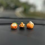  Tượng Mèo Nằm Trên Quả Cam 