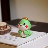  Tượng Khắc Gỗ Rắn Đội Thỏi Vàng 