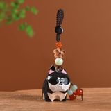  Móc Khoá Mèo Gỗ Hoa Đào 