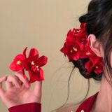  Kẹp Tóc Đôi Hoa Lan 