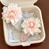  Kẹp Tóc Len Hoa Hồng 