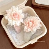  Kẹp Tóc Len Hoa Hồng 