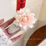  Kẹp Tóc Len Hoa Hồng 