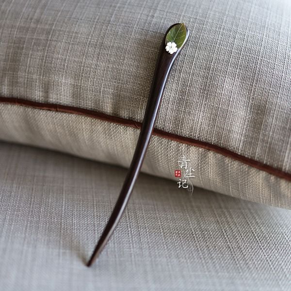  Trâm Cài Tóc Hoa Anh Đào Lá Xanh 