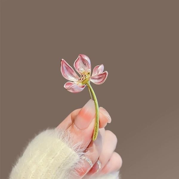  Cài Áo Sen Ngọc Trai 