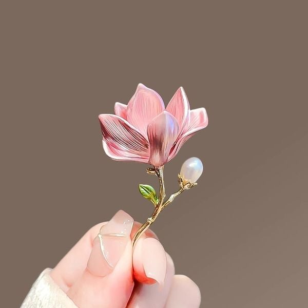  Cài Áo Mộc Lan Hồng 