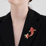  Cài Áo Cá Chép Đỏ 