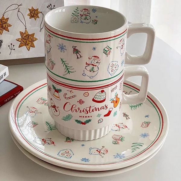  Cốc Giáng Sinh Phong Cách Hàn Quốc 