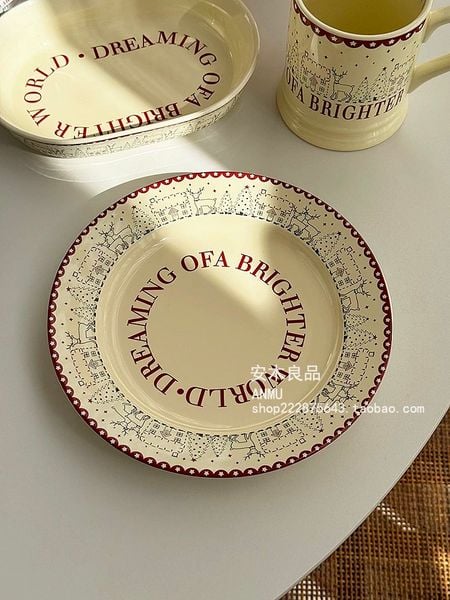  Cốc, Đĩa Custard Giáng Sinh 