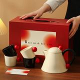  Bộ Hộp Quà Ấm Trà Gốm Retro 