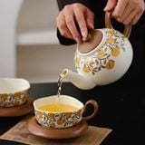  Ấm Trà Kèm Tách Phong Cách Cổ Xưa 