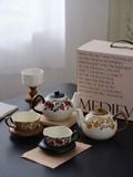  Ấm Trà Kèm Tách Phong Cách Cổ Xưa 