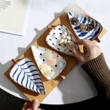  Set 4 Đĩa Lá Phong Cách Nhật Bản 