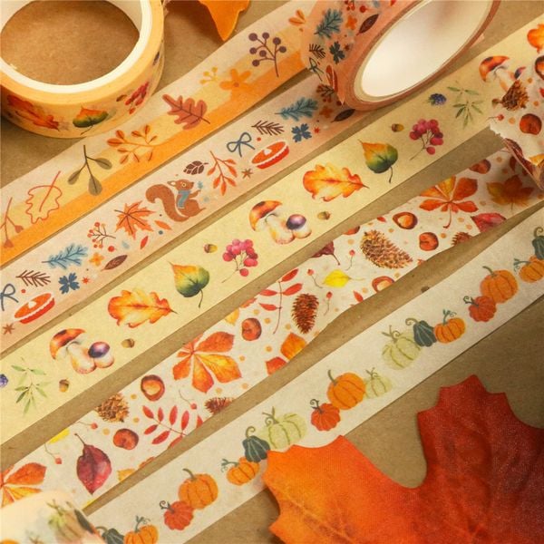  Băng Washi Autumn Leaves 