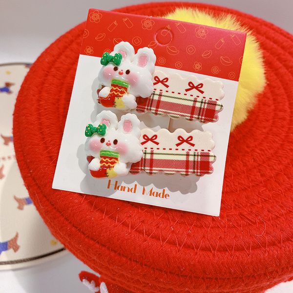  Kẹp Tóc Giáng Sinh Kẻ Sọc 