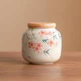  Hũ Trà Hoa Đào Vẽ Tay 
