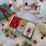  Set 3 Tất Nhung San Hô Christmas 