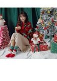  Set 3 Tất Nhung San Hô Christmas 