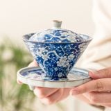  Ấm Trà Đơn Blue Ice Plum Blossom 