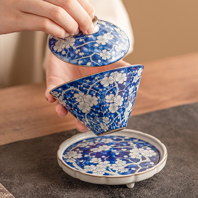  Ấm Trà Đơn Blue Ice Plum Blossom 