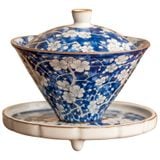  Ấm Trà Đơn Blue Ice Plum Blossom 