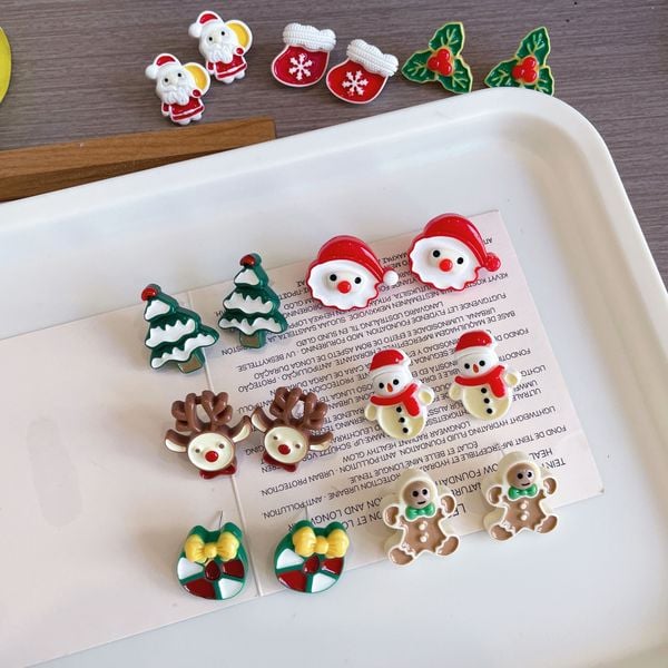  Bông Tai Xmas Bạc 925 
