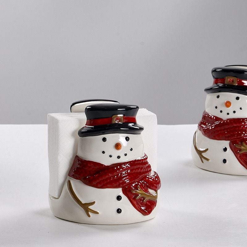  Hộp Đựng Khăn Giấy Người Tuyết 