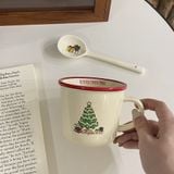  Cốc Viền Đỏ Merry Christmas 